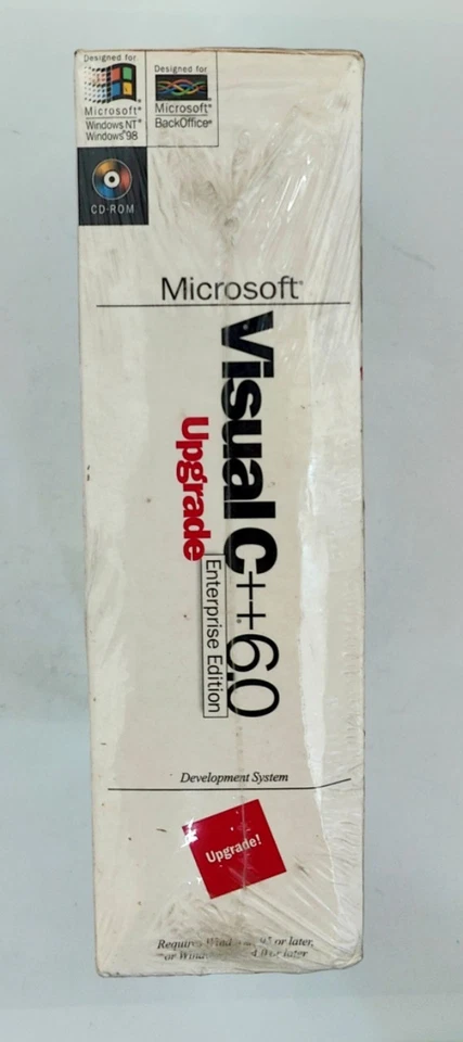 Microsoft Visual C++ 6.0 Enterprise Edition Upgrade Sealed Lightlighty Crushed - Bild 4 von 4