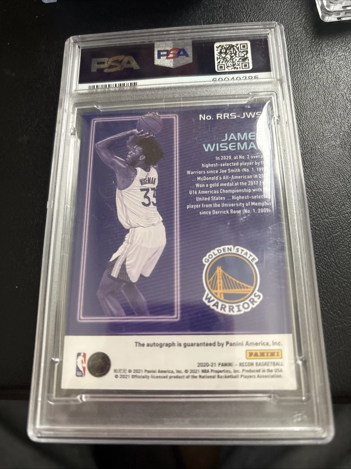 James Wiseman Recon Auto /49 Warriors RRS-JWS Recon Rookie Signatures 2020-21 - Image 2 of 2