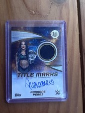 2025 Topps WWE NXT Title Marks Roxanne Perez Autograph Relic 56/99