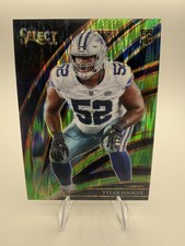 2025 Select Tyler Booker #298 Neon Green Prizm Shock #/699 Rookie Dallas Cowboys