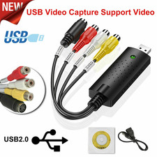 USB 2.0 Audio TV Video VHS to DVD VCR PC HDD Converter Adapter Capture Card