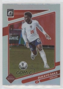 2021-22 Panini Donruss Road to Qatar Optic Holo Prizm Bukayo Saka #54