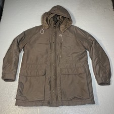 Vintage Christian Dior Monsieur Mens Chore Jacket Parka 40R Khaki Quilted Lined