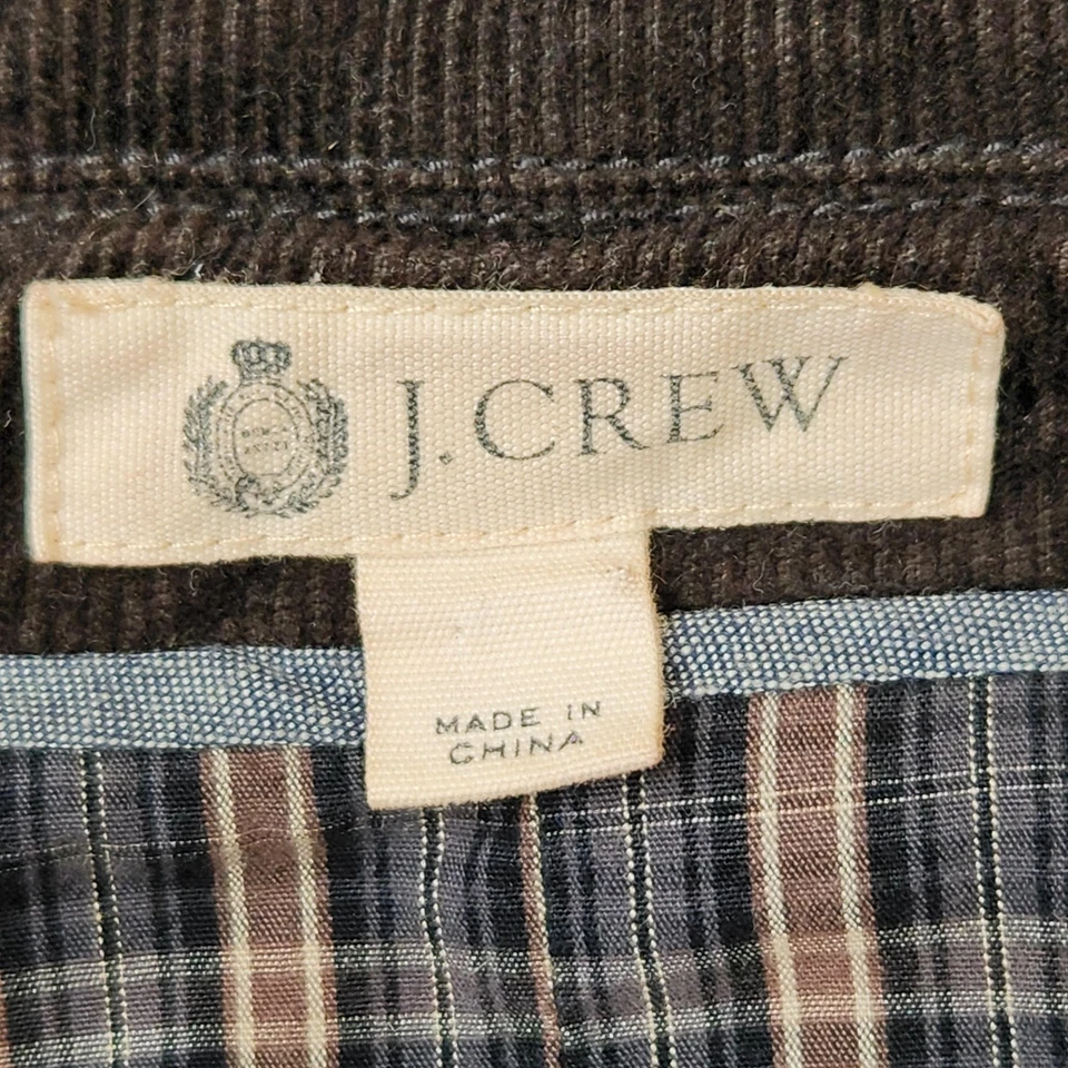 Blazer masculino J Crew XLT marrom veludo casaco esportivo 3 botões bolsos forrados - Imagem 3 de 4