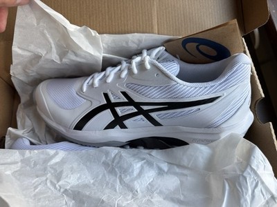 Tennisschuh, Herren Gr. 45, ASICS GAME FF Weiß WHITE/BLACK 1041A489-101