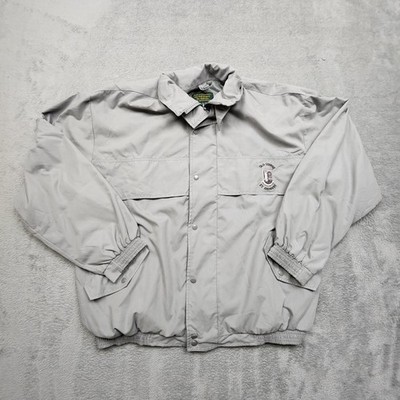St ANDREWS グレー　ジャケット St. Andrews Golf Shop Full Zip Jacket Gray Size L Old Course Logo