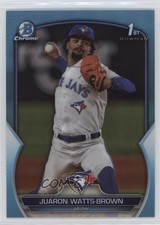 2023 Bowman Draft Chrome Sky Blue Refractor Juaron Watts-Brown #BDC-113 6ns