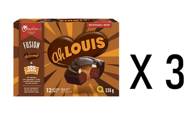 Vachon Ah Louis Super Sandwich Cakes 12 Pack x3 (36 Cakes) Snack Cakes Treat 336