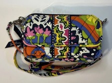 Vera Bradley Multicolor 3 in 1 Wristlet Wallet Crossbody in Rio retired EUC