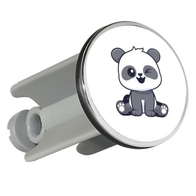 Waschbeckenstöpsel Panda Comic Geschenkidee Panda Geschenk Präsent Mitbringsel S