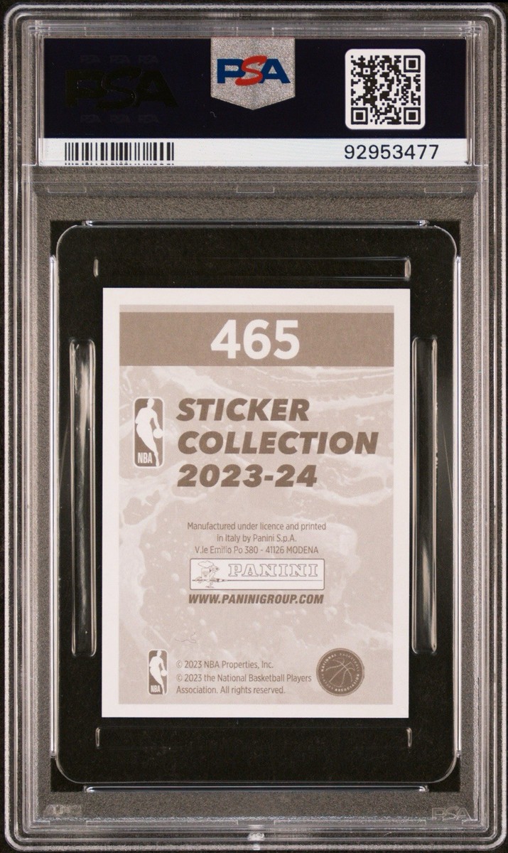Rare PSA 10 2023 #465 Victor Wembanyama International Foil Sticker