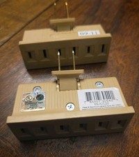 Pass Seymour Triple Current Tap Swivel Outlet Receptacles Beige 15A 12V 2-Pack
