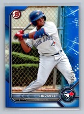 LUIS MEZA 2022 BOWMAN DRAFT BLUE CARD #BD-89