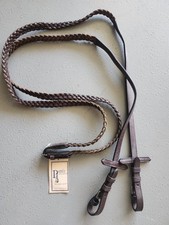 Perri's English Plaited / Braided Leather Reins Full Size NWT New Old Stock