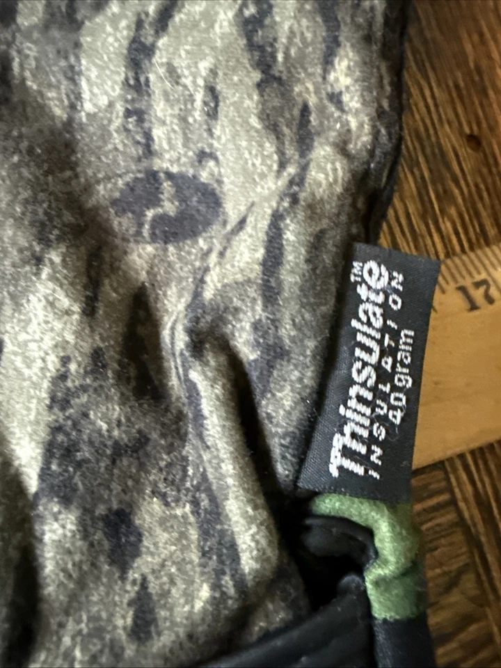 Guantes de Caza Super Thinsulate 40 Gramos Camuflaje Cálidos Dedo Completo Cuero XL Foto 3 de 4