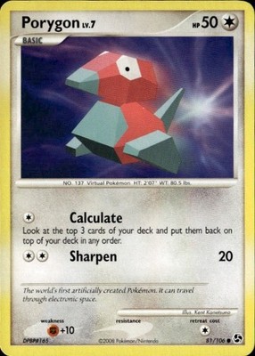 Porygon Common GE Great Encounters 81/106
