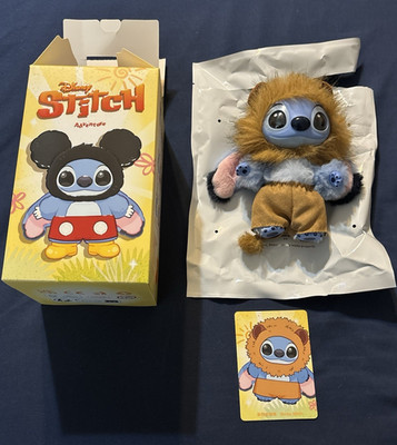 AUTHENTIC POP MART DISNEY STITCH ADVENTURE STITCH AS SIMBA VINYL PLUSH PENDANT