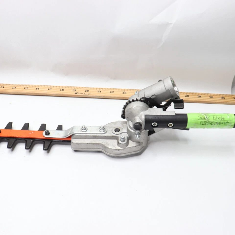 Hoja de sierra de arbusto de cizalla de repuesto naranja y negro 28" Foto 2 de 3