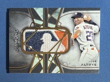 2022 Topps Diamond Icons Jose Altuve Game-Used MLB Logoman 1/1 Astros BLP-JA