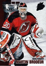 2002-03 Pacific Quest for the Cup Raising the Cup #9 Martin Brodeur