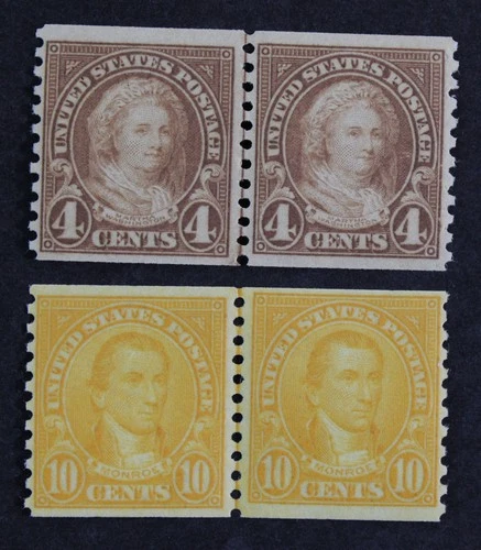 CKStamps: US Stamps Collection Scott#601 603 Mint NH OG Line Pair