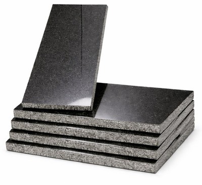 Black Granite Stone Tiles 12x5 Polished Slabs Set of 5 Heavy