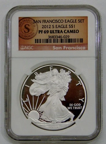 2012 S - Proof Silver American Eagle -NGC PF 69 Ultra Cameo