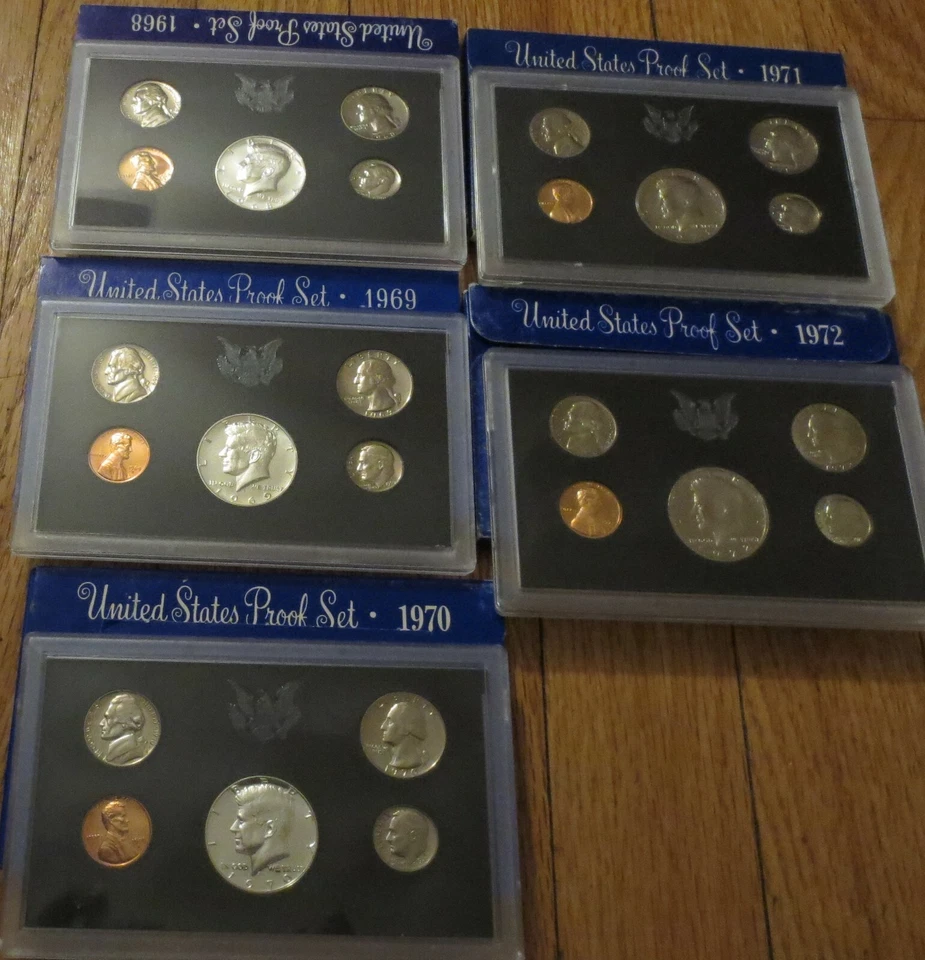 1968 to 2007 Proof Set U.S. Mint 40 Proof Sets San Francisco Mint Box COA  Value - Image 2 of 4