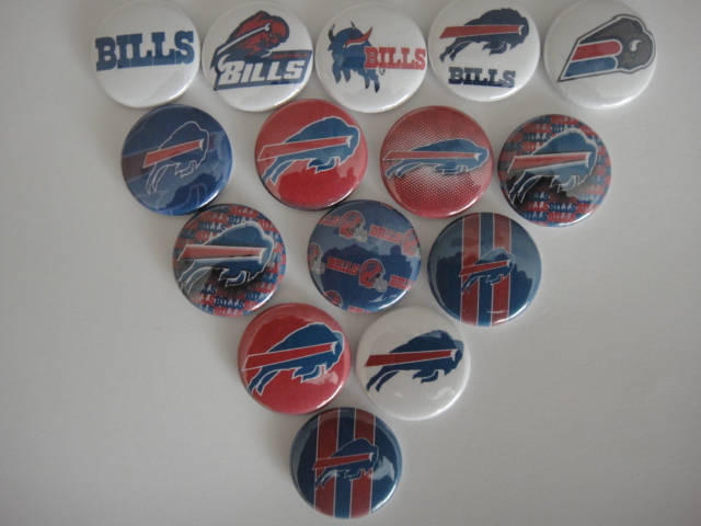 Buffalo Bills flat back buttons or pin badges cabochons embellishments magnets Buffalo Bills flat back buttons or pin badges cabochons embellishments magnets