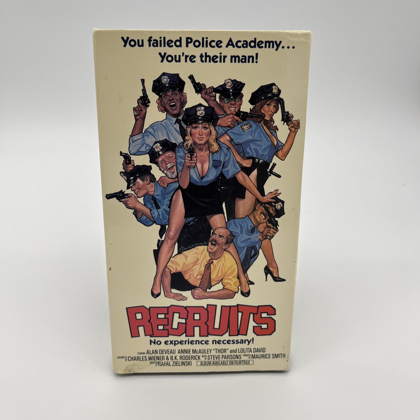 Recruits (1986) VHS Police Academy Screwball Sex Comedy Vestron