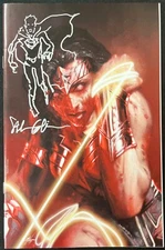 DCeased 3 Bulletproof B Virgin Variant Gaudiano Remarked Original Sketch COA