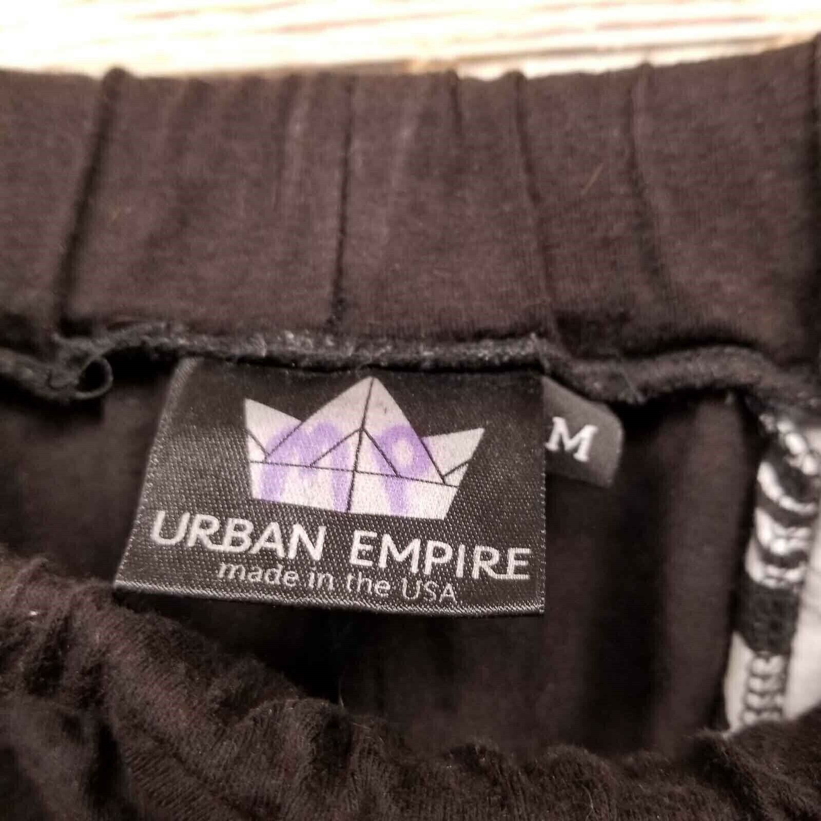 Urban Empire USA Scoops Pants Hip Hop Parachute Jogger Zebra Print Size  Medium