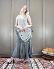 Vtg LAISE ADZER Style Magic Maxi Dress Moroccan Bohemian