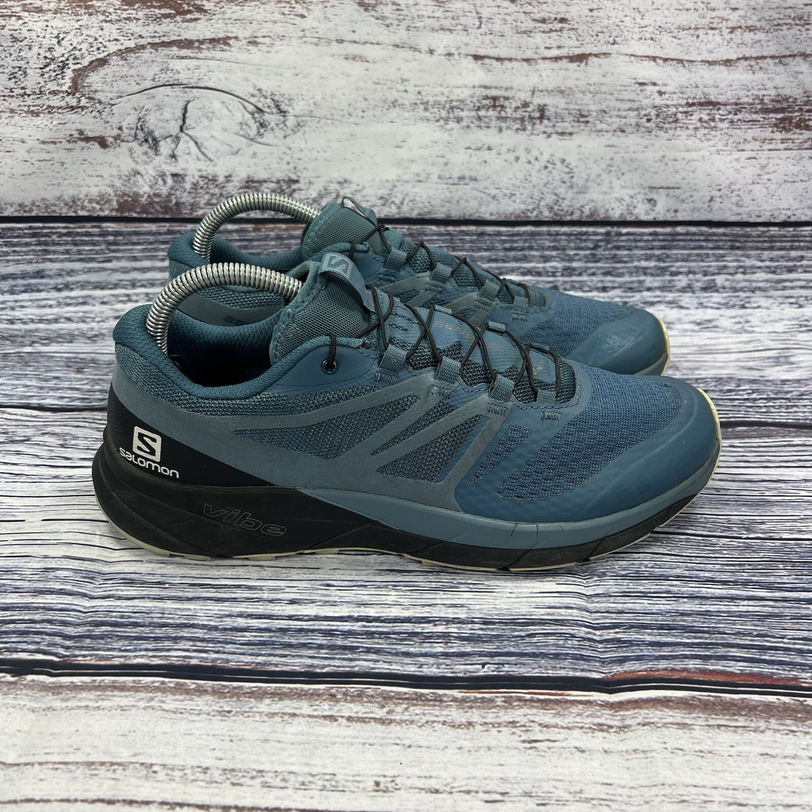 Scarpe da ginnastica Salomon Sense Ride 2 blu trail running donna taglia 9 5