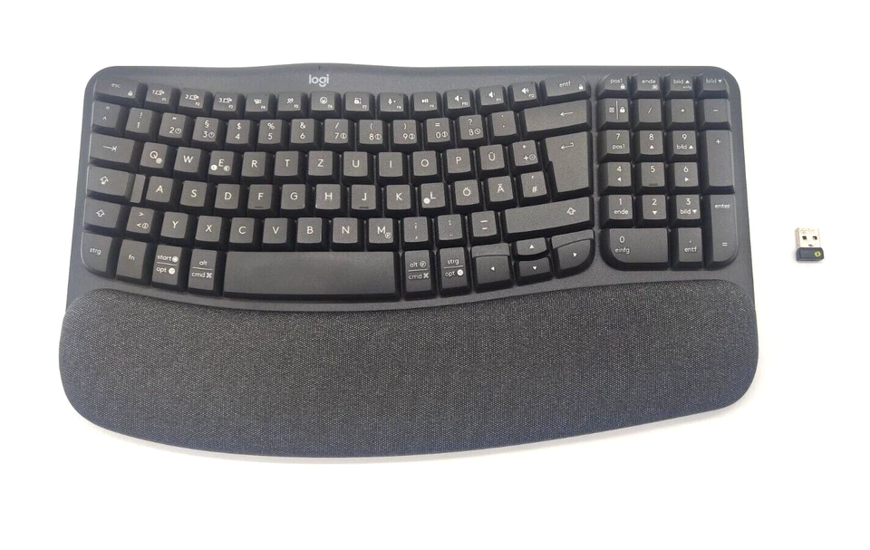Logitech Wave Keys Ergonomische Tastatur + Bolt - Graphite QWERTZ DE - Bild 3 von 4