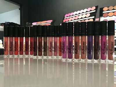 La Femme Lipstain Matte Liquid Lipstick - X Red  - La Femme Cosmetics