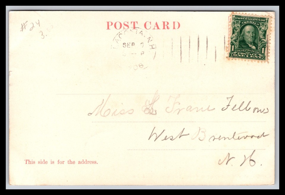 Post Card New Hampshire Central Square Dover, NH 1906 eBay
