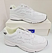 Propet Mens 11 5E Stability Walker Walking  White Sneakers Athletic Shoes M2034