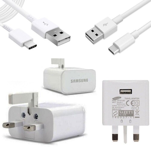 Samsung Galaxy A71 A51 A41 A31 A21 S9 Mains Wall 2A Charger Plug OR USB-C Cable - 第 1/13 張圖片