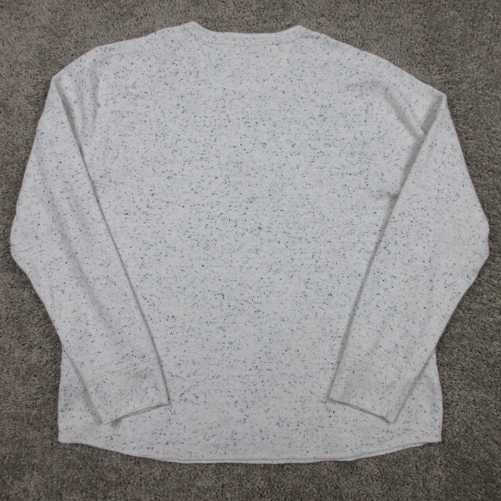 FILA Camicia J Crew uomo grande bianca geometrica Henley remi outdoor casual fascia in maglia