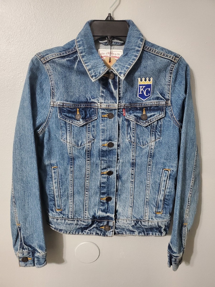 Levi's Denim Trucker Jacket Embroidered Women's MLB KC Royals