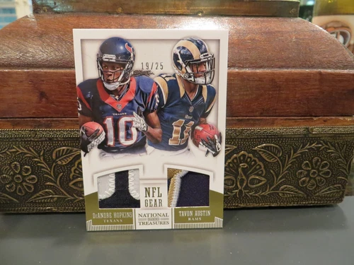 National Treasures Dual Rookie Jersey Texans Rams Hopkins Austin 19/25  2013