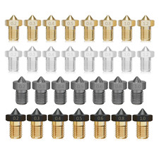 Nozzle passend für E3DV6 V6 i3 Kobra Neo Go Mega Hotend Messing Edelstahl Stahl