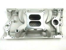 96-02 Chevy 350 383 Vortec Aluminum Intake Manifold Dual Plane Satin E42422