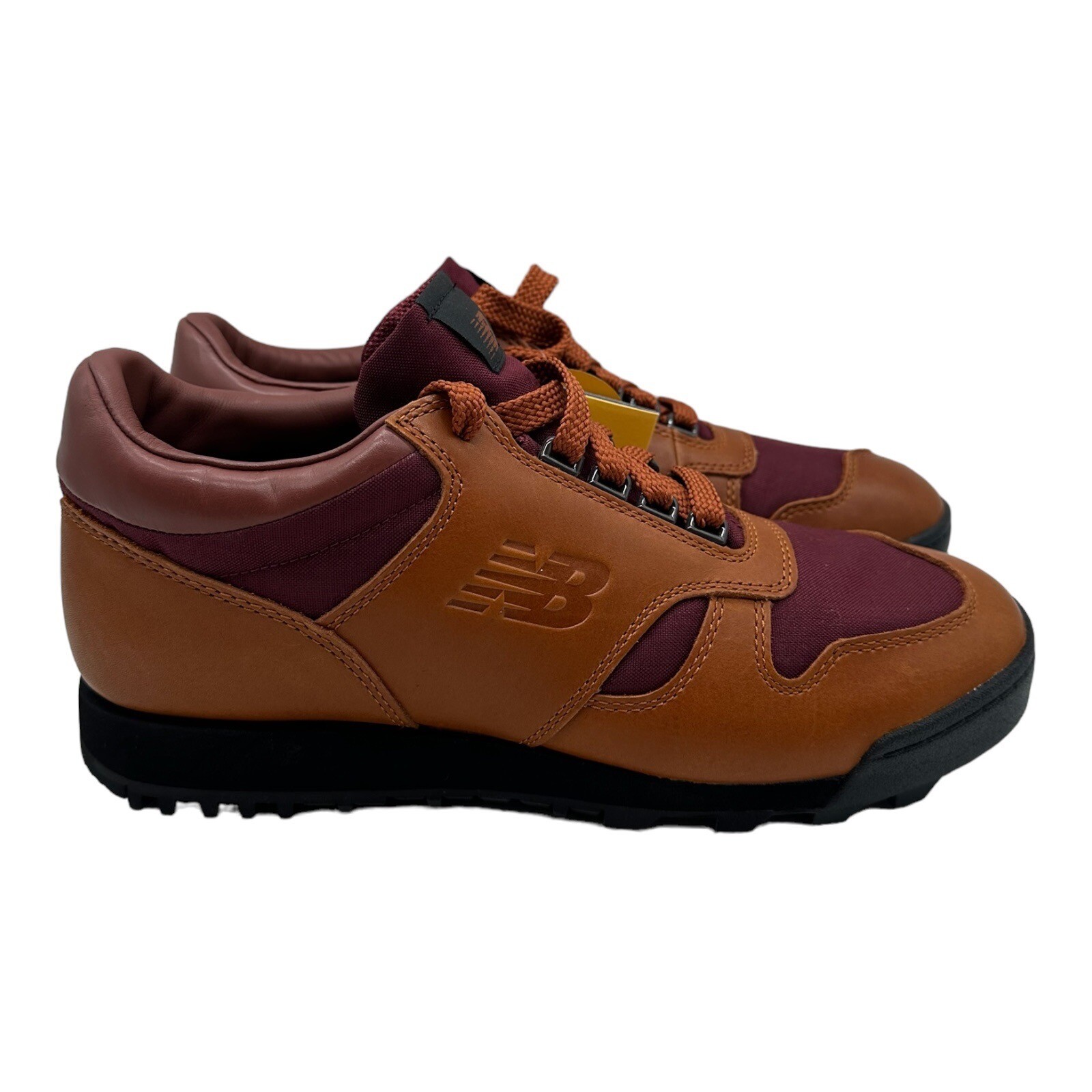SAOLA Scarpe uomo New Balance Rainier basse pelle bovina bordeaux impermeabili nuove con etichette taglia 11