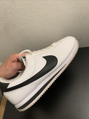 Nike Cortez Basic Leather White Black Low 819719-100 Men's Size