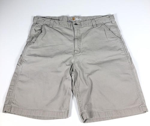 Carhartt Men’s Relaxed Fit Rugged Flex Rigby Work Shorts~ Tan ~Size 40/9” Inseam
