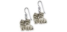 Westie Jewelry Sterling Silver Handmade Westie Earrings  WT61X-E