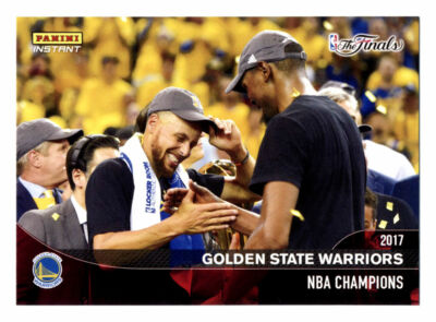 2016-17 PANINI INSTANT WARRIORS STEPHEN CURRY/KEVIN DURANT NBA FINAL CELEBRATION