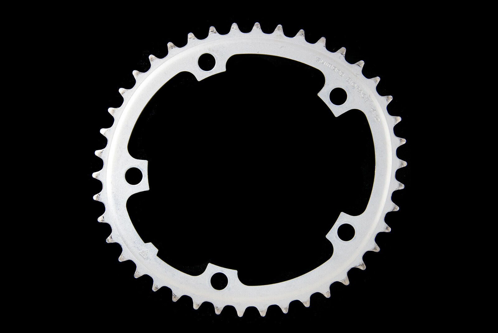 Vintage Shimano Cheap SALE Start Biopace 5-bolt 42T 2oz chainring alloy Long-awaited 130BCD